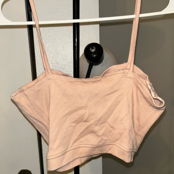 Adidas Spaghetti Strap Crop Top Women’s Size Medium RibbedTank Top Sz: M - Picture 4 of 5